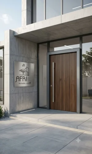 Bloc-porte stratifié âme pleine AFRIDOOR – porte professionnelle