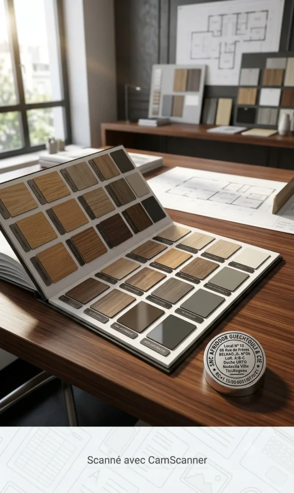 Nuancier, finitions et personnalisation AFRIDOOR